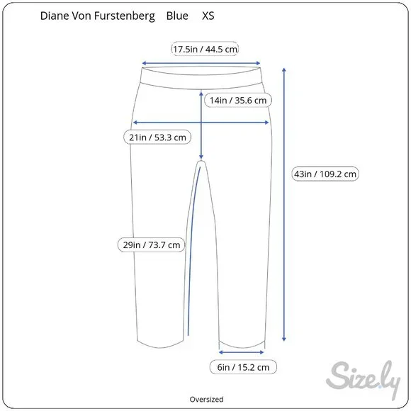 Diane Von Furstenberg Silk Assets Blue All Silk Sleeveless Tank Top Pants Set XS - Picture 8 of 12